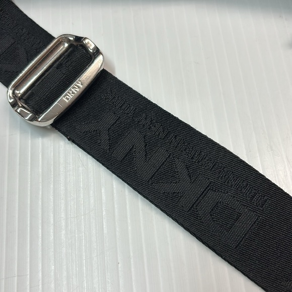 DKNY Black Premium Durable Glossy Nylon Crossbody Bag - Picture 7 of 10